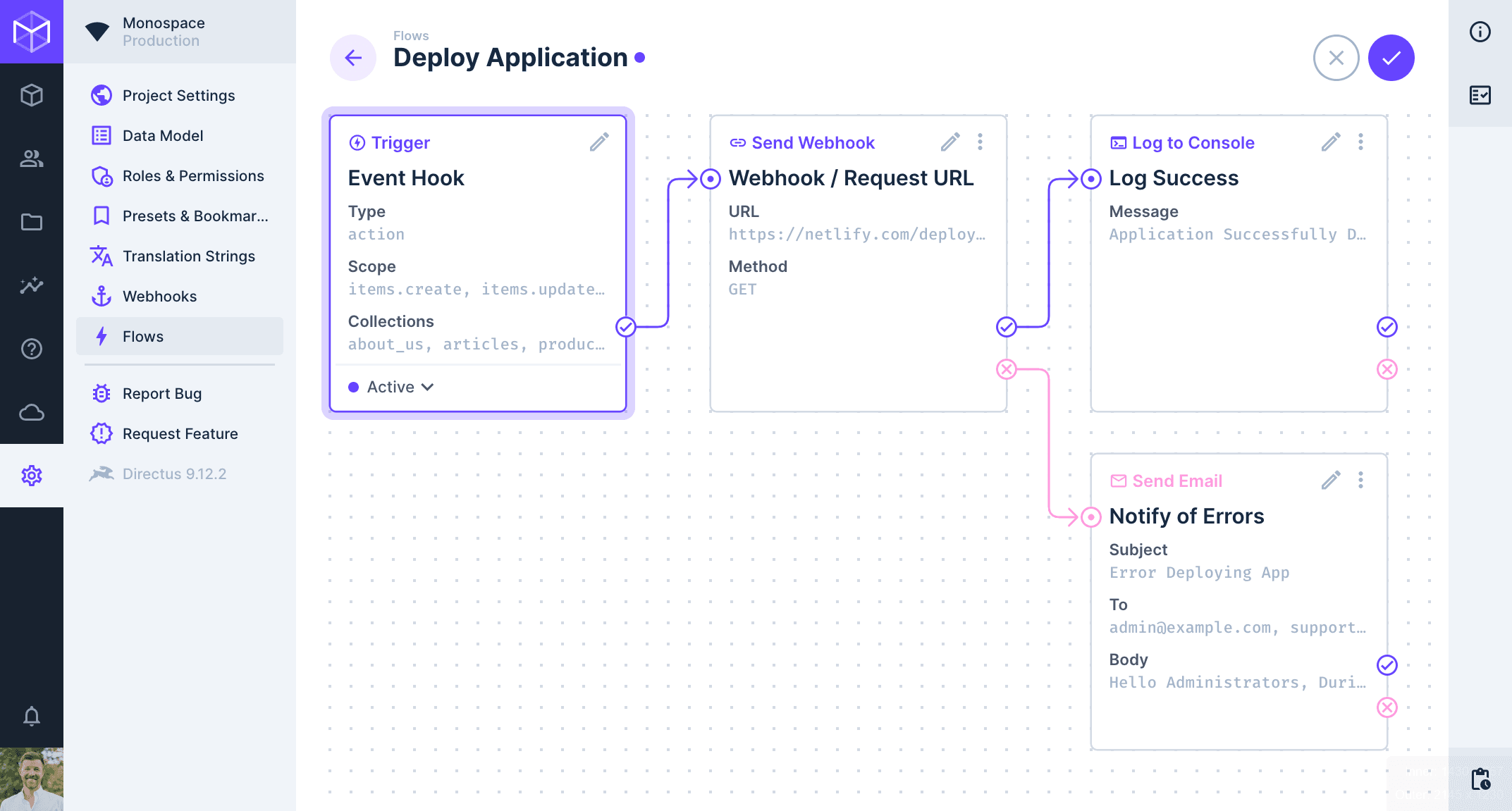 Flows Config