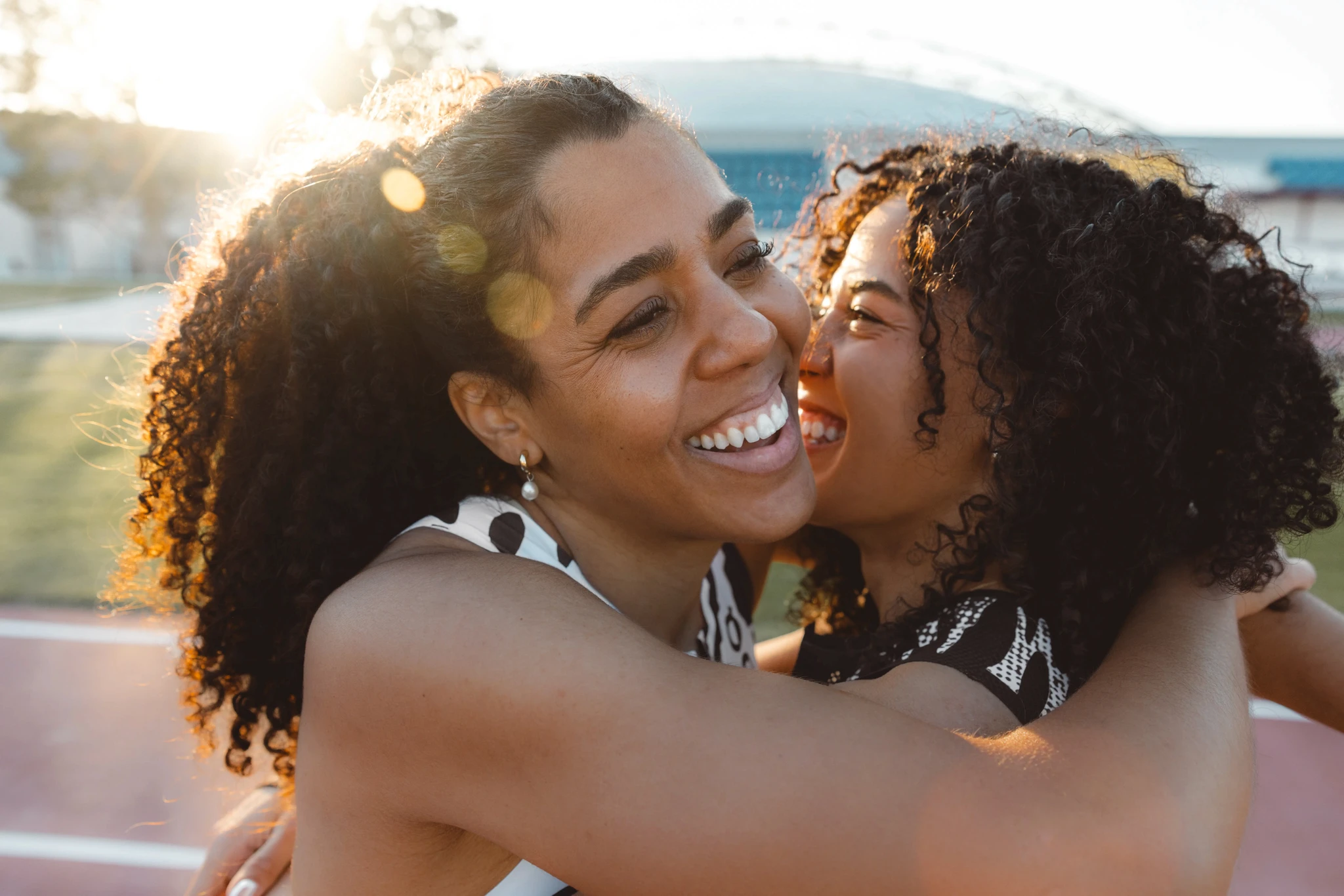 Portrait of Swiss track and field athlete and Mujinga Kambundji. Photography by Mathäus Gartner for On AG.