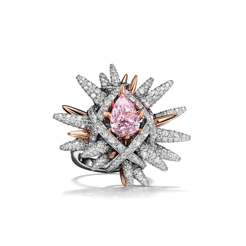 diamond spike with pink diamond