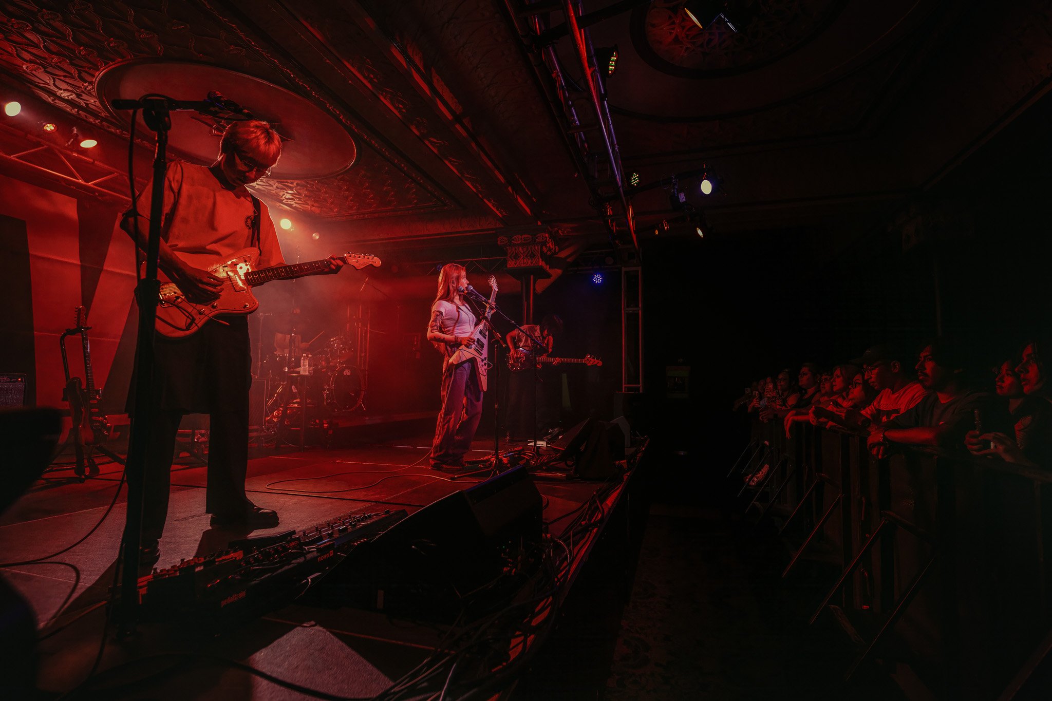 erin Baek performing with The Volunteers at Deluxe Basement in Indianapolis