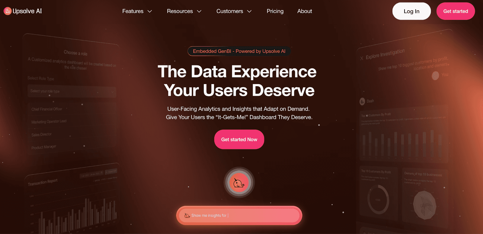 Upsolve AI home page