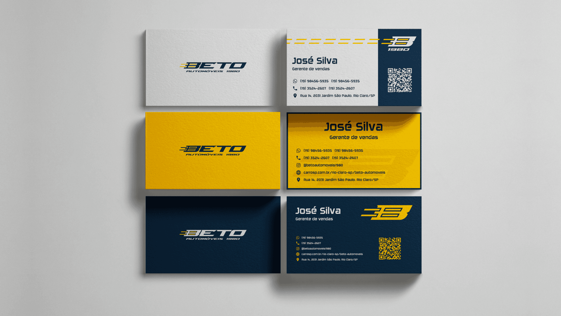 Identidade visual cartão de visitas - GDiogo Agência Digital