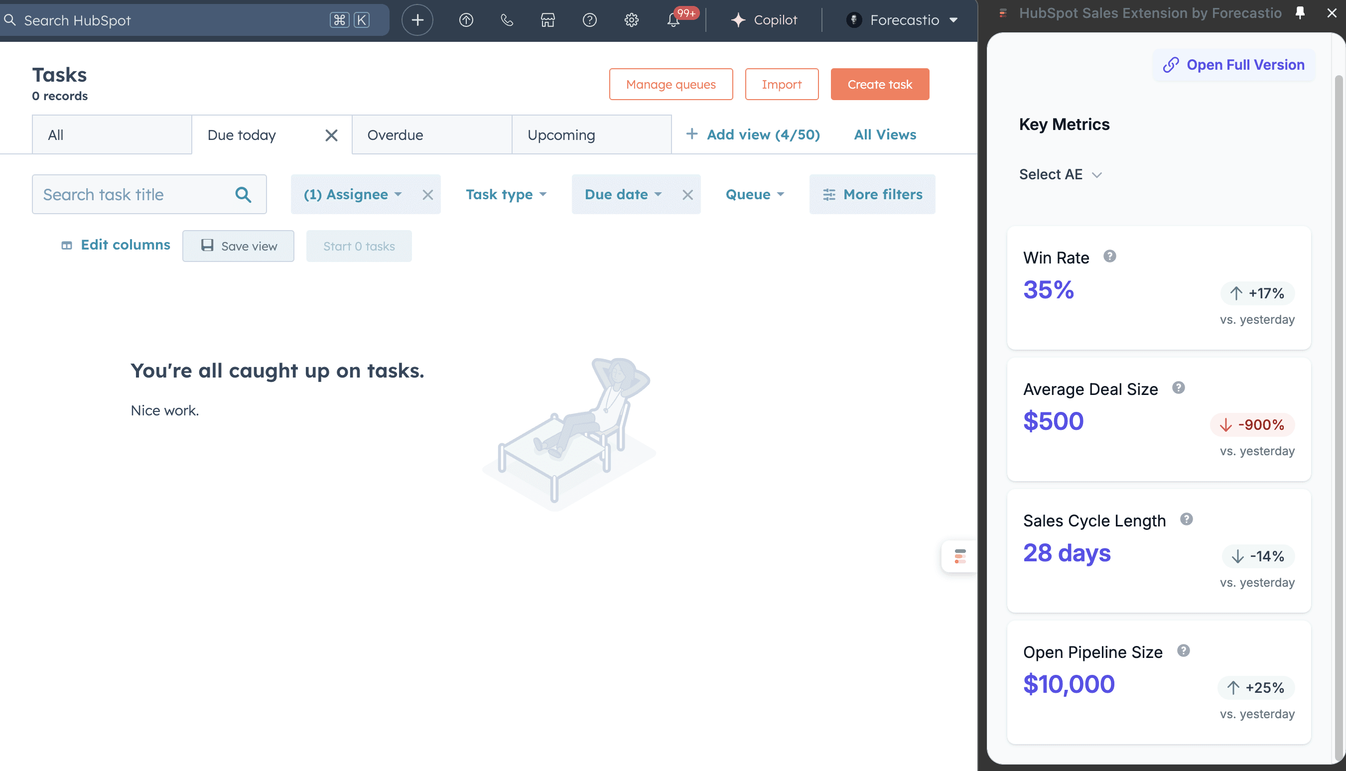 Forecastio daily sales reporting system