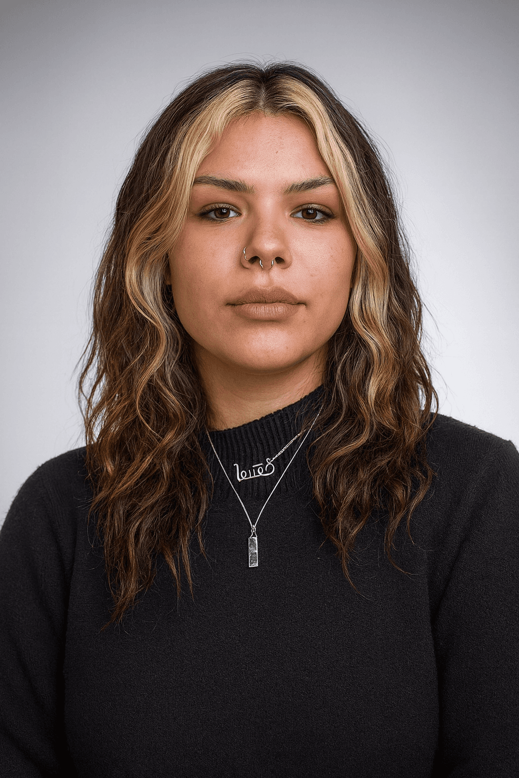 headshot of female in bright background