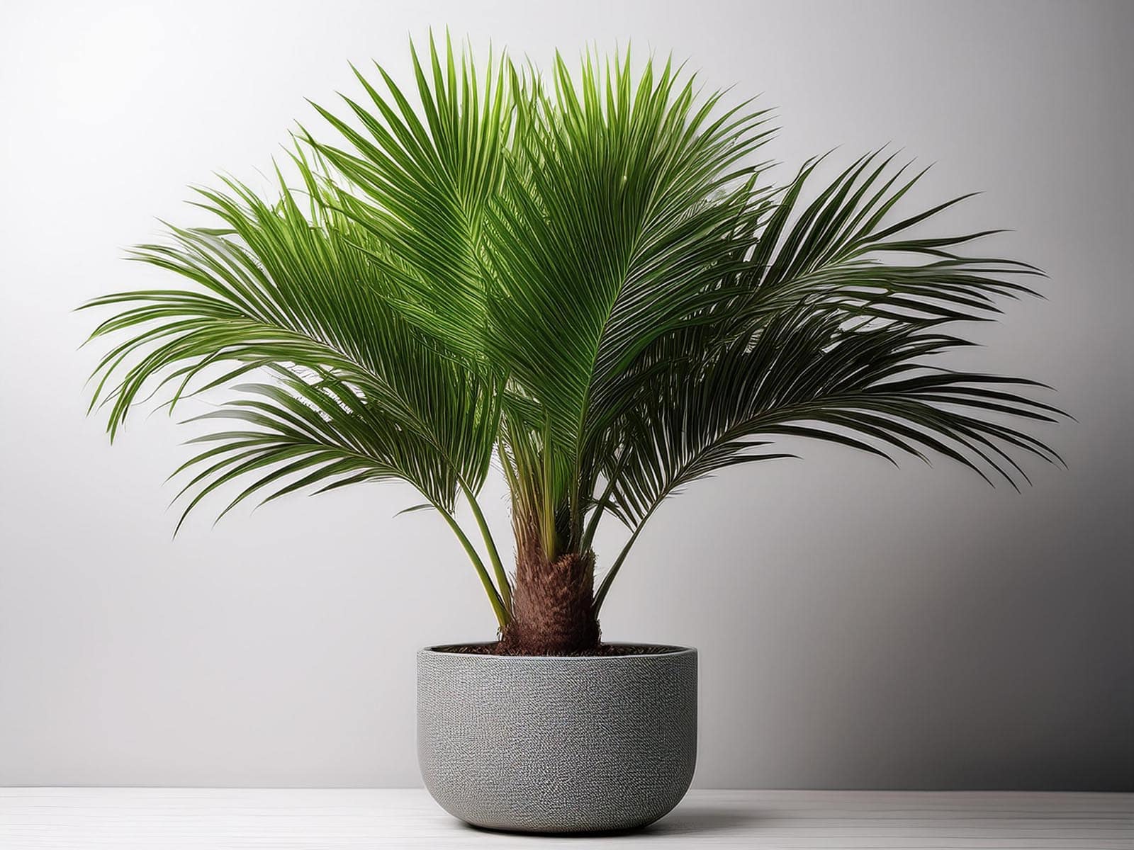 King Sago Palm plant with symmetrical, feathery fronds in a modern St. Louis office, supplied by Tropical Decor