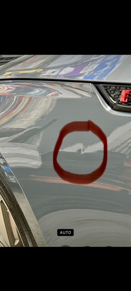 Audi RS5 fender dent