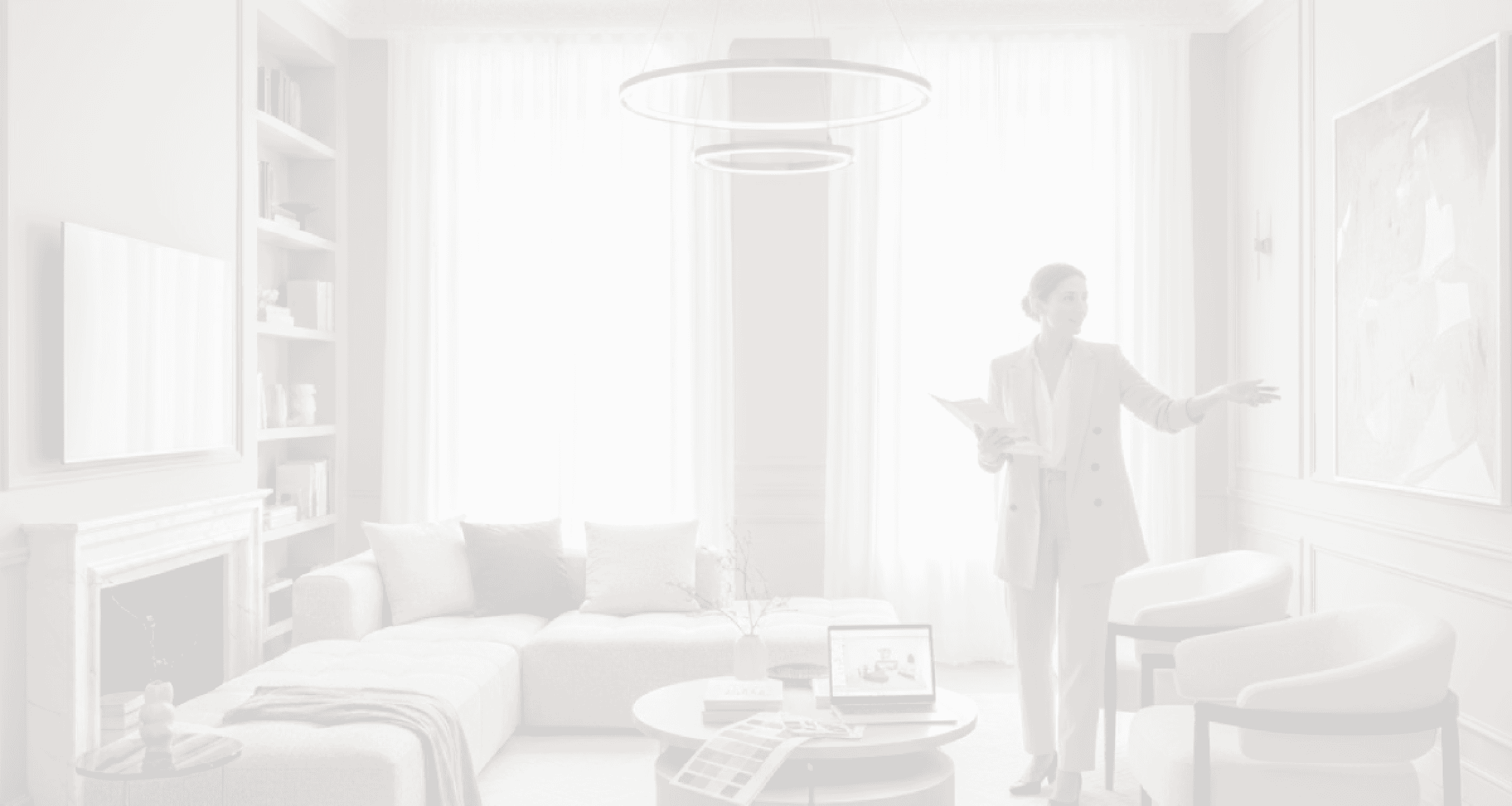 arrière-plan de designer d'intérieur