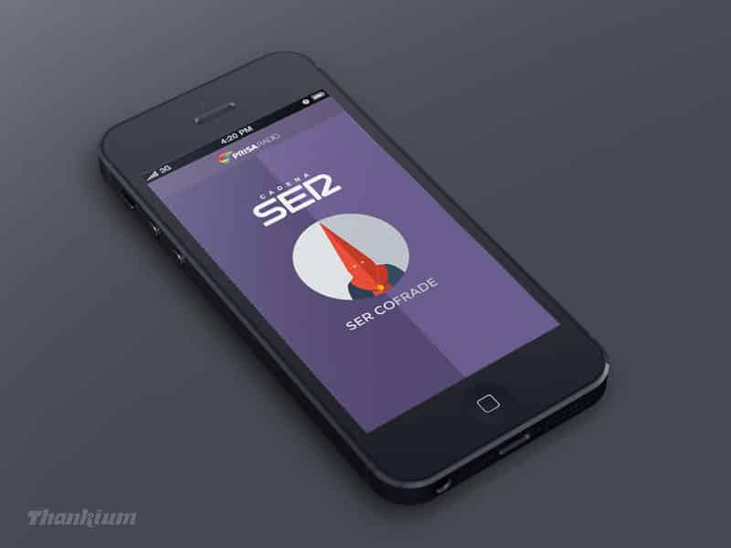 Pantalla cadena SER Cofrade en smartphone