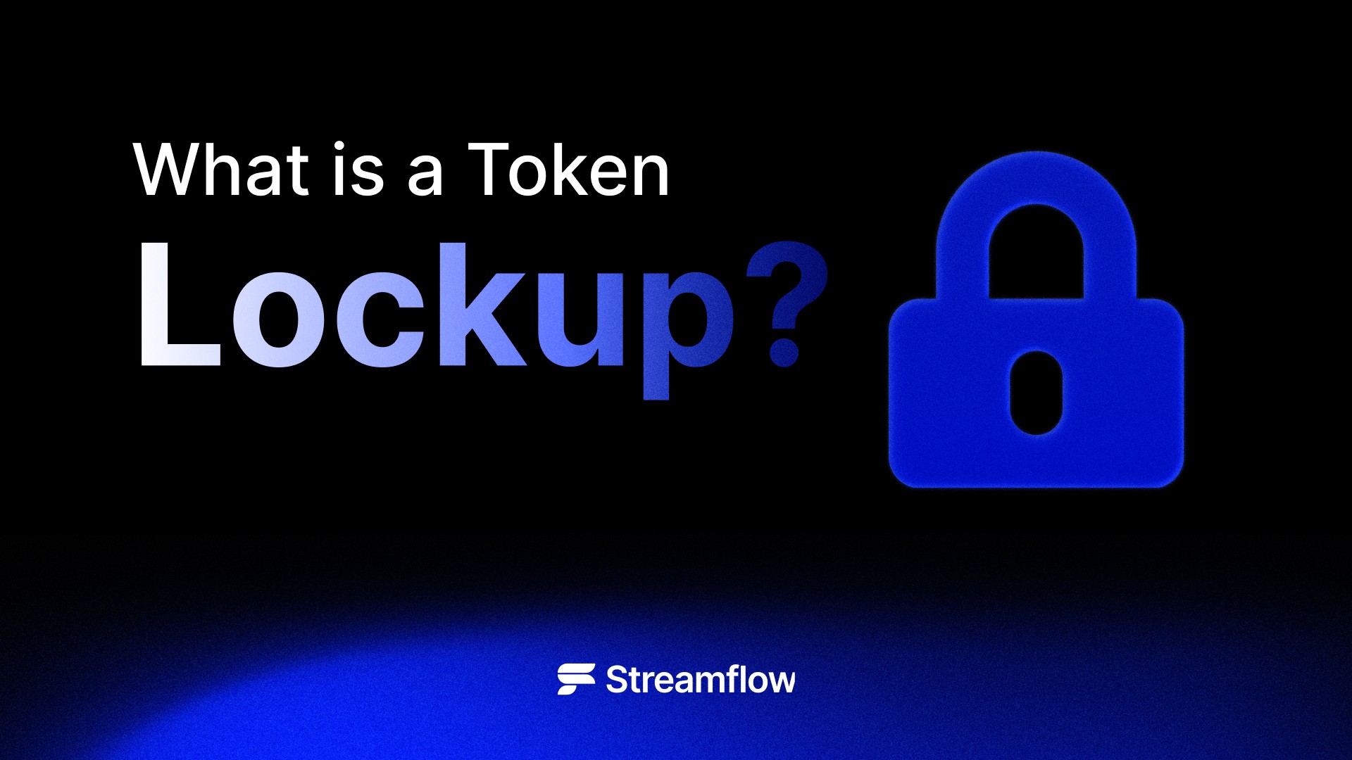 What is a token lockup on Streamflow on Solana?
