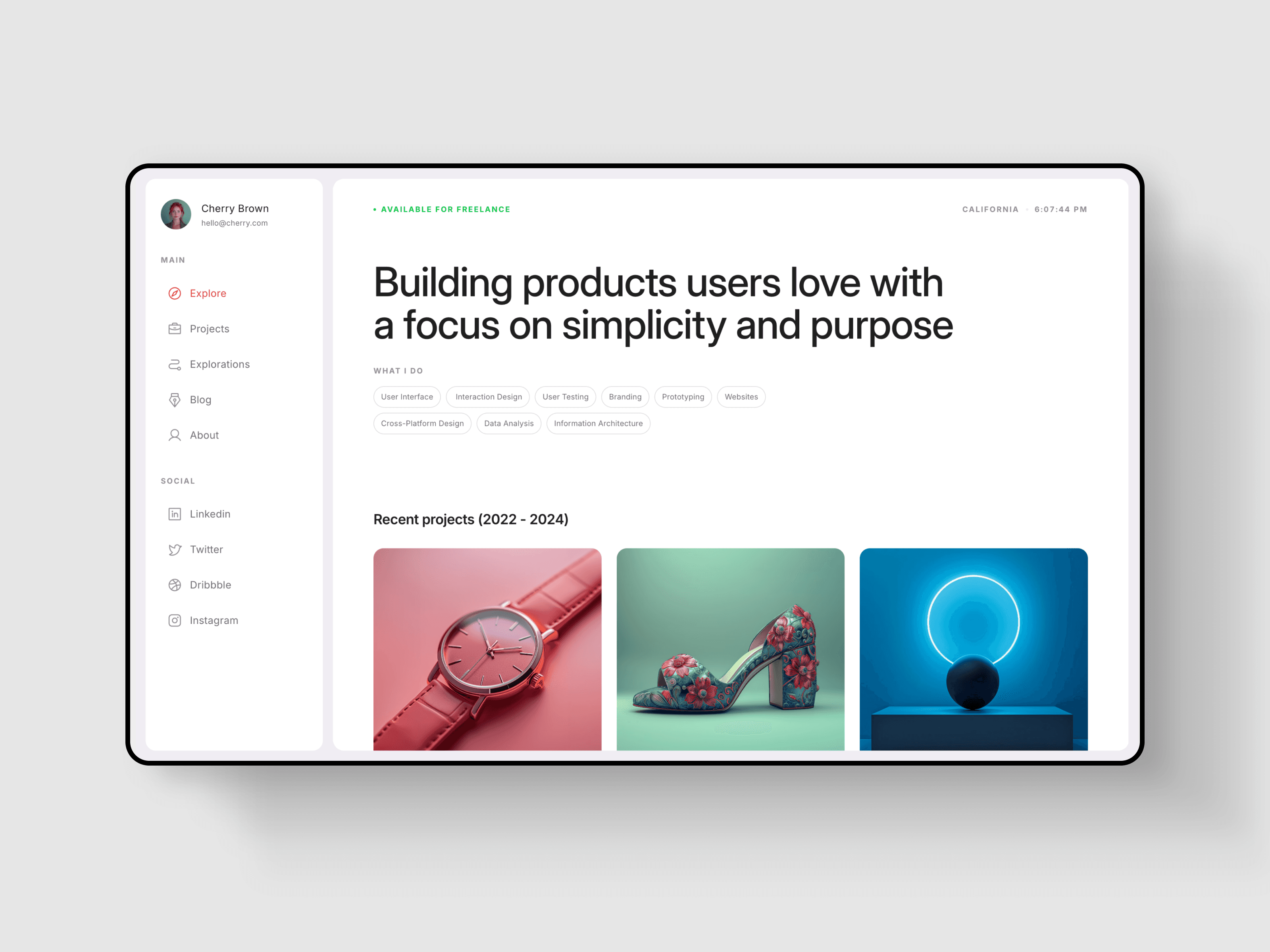 Cherryfolio template