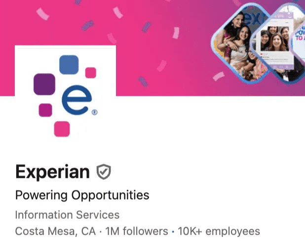 Marketing Spotlight Experian social media
