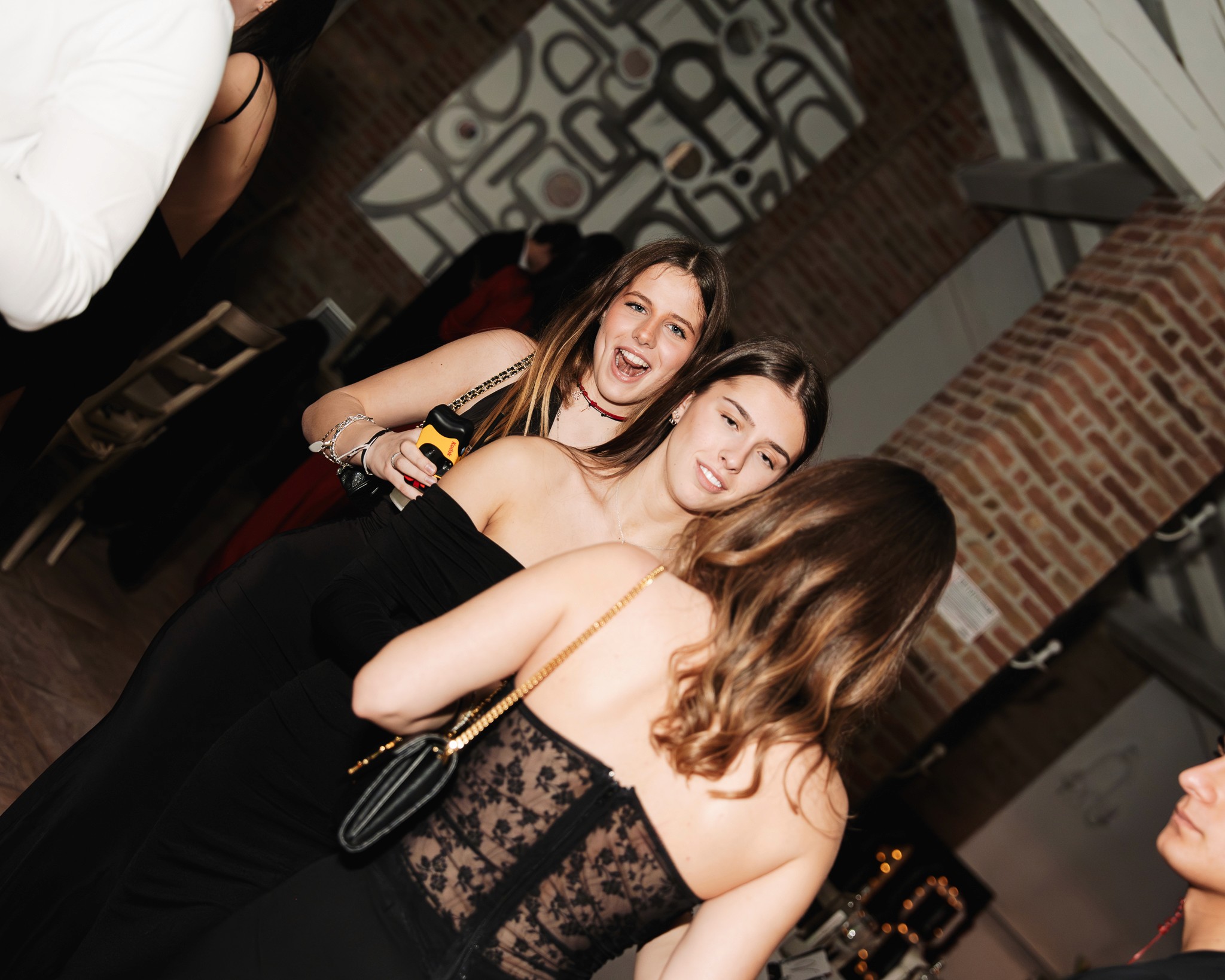 Woman portrait on red background
