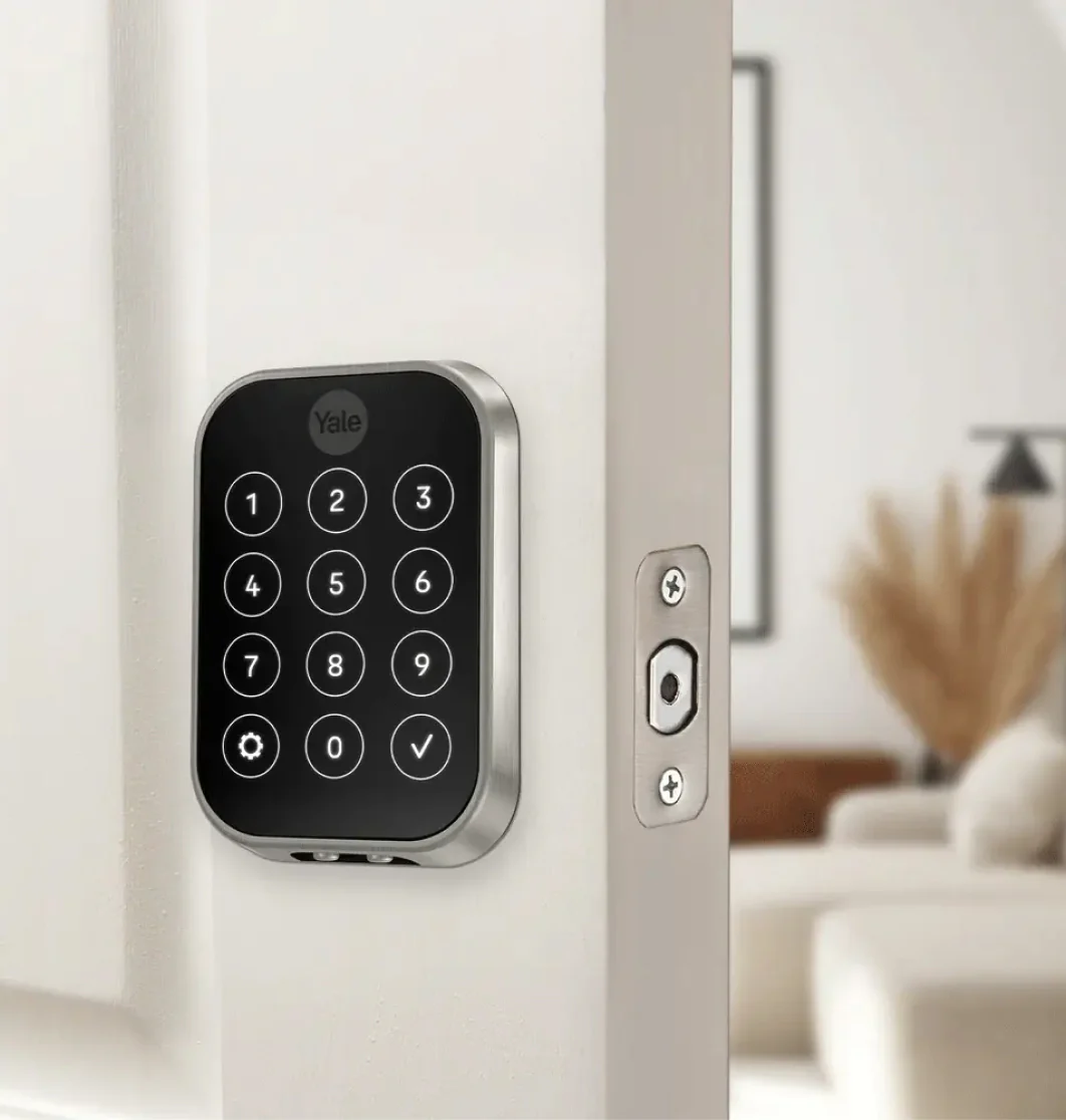 Yale Lock Attached to Door