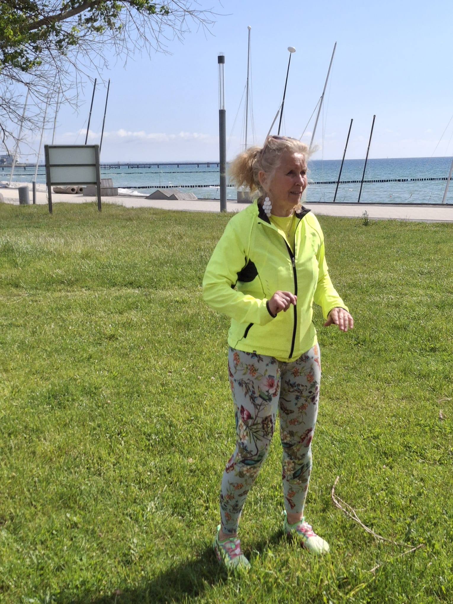 Heike beim Sport in der Natur