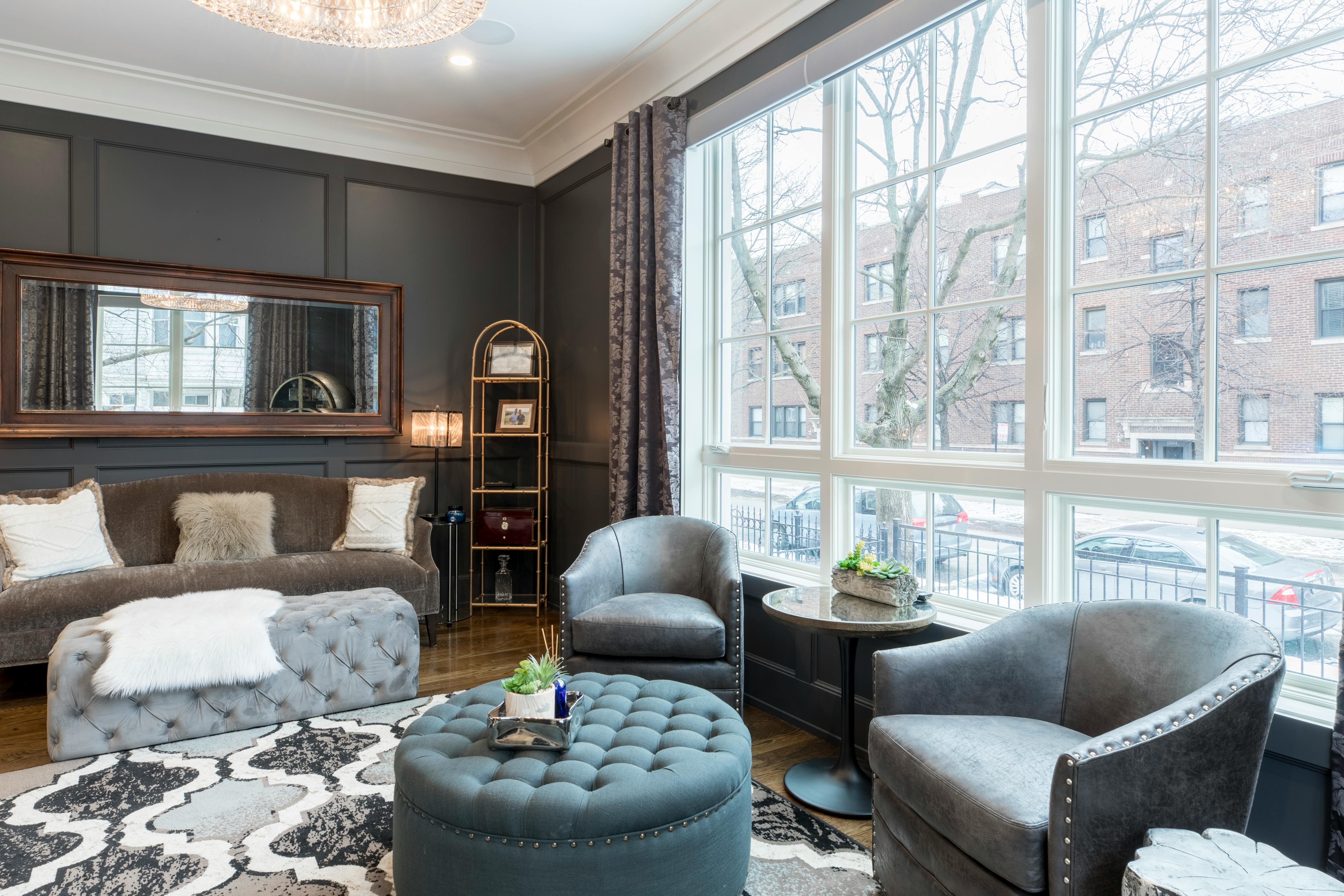 High-end residential interior photography featuring natural light