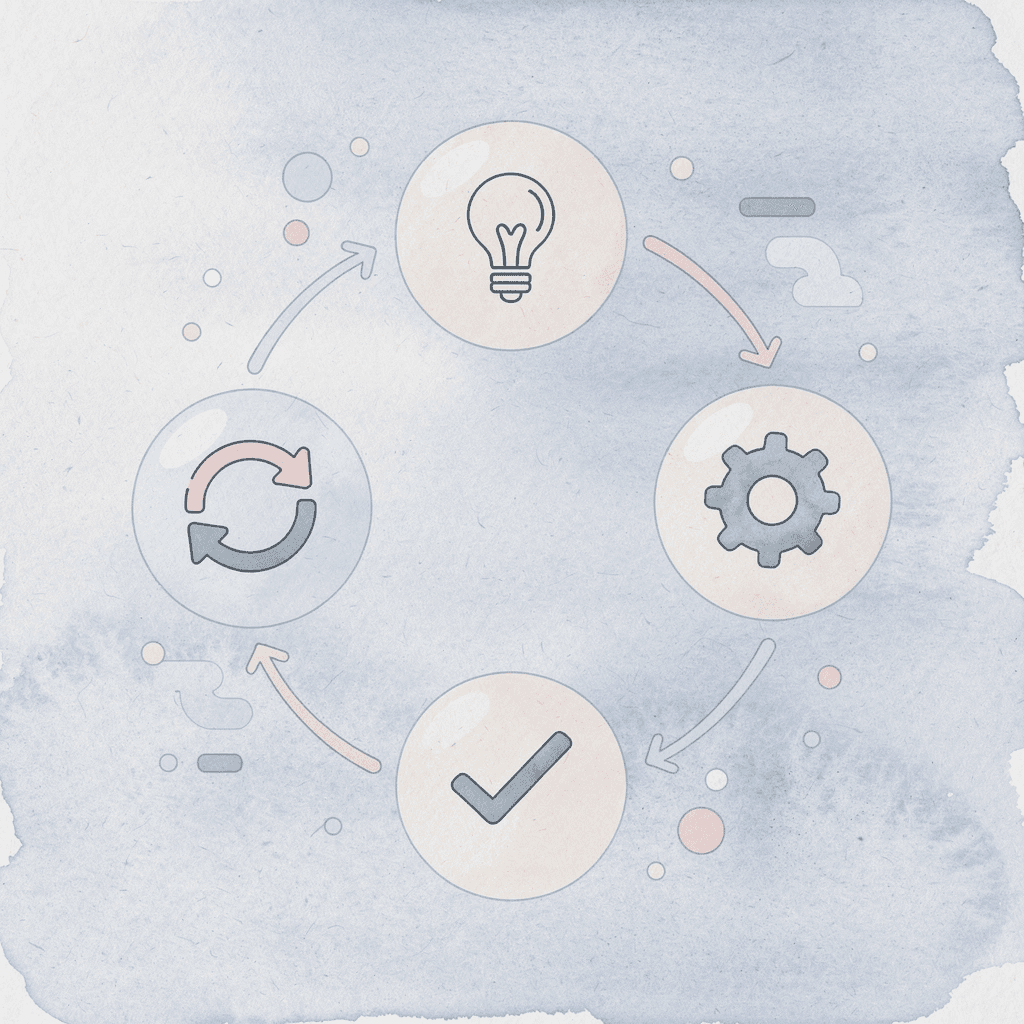 Five-step workflow process cycle for organizing legal case files