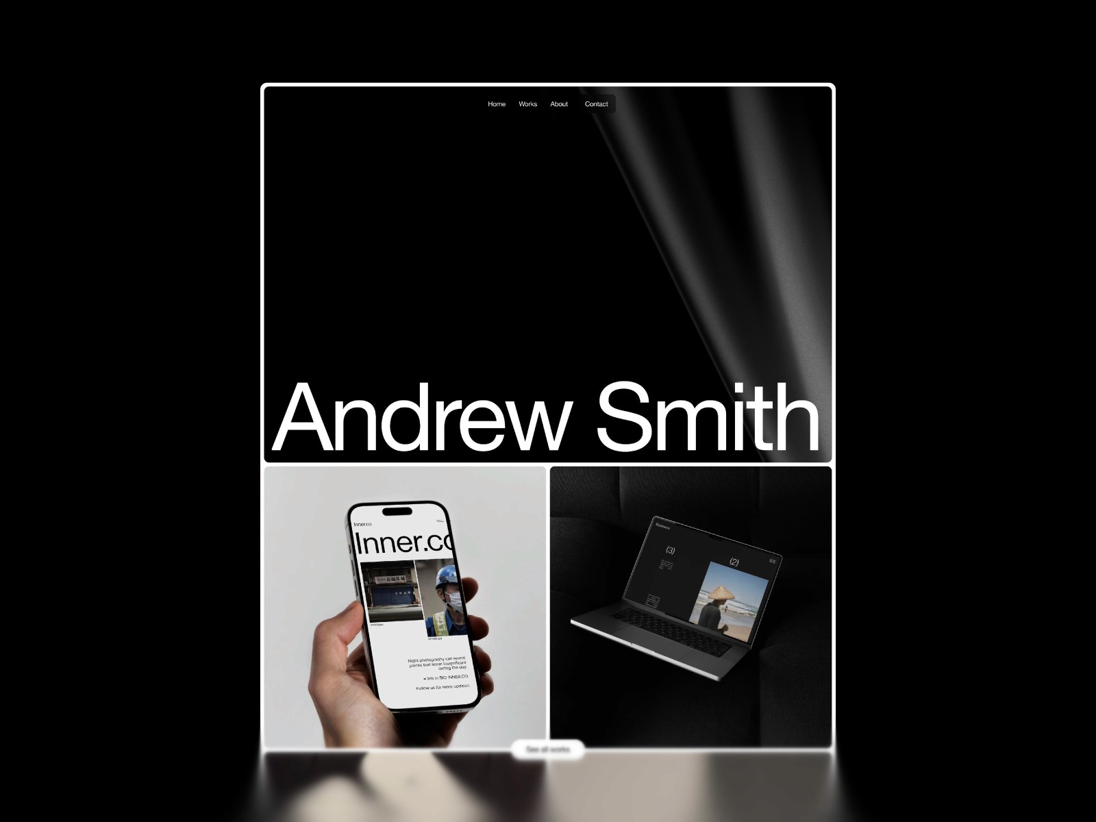 ANDREW — 黑白极简现代创意机构官网设计灵感