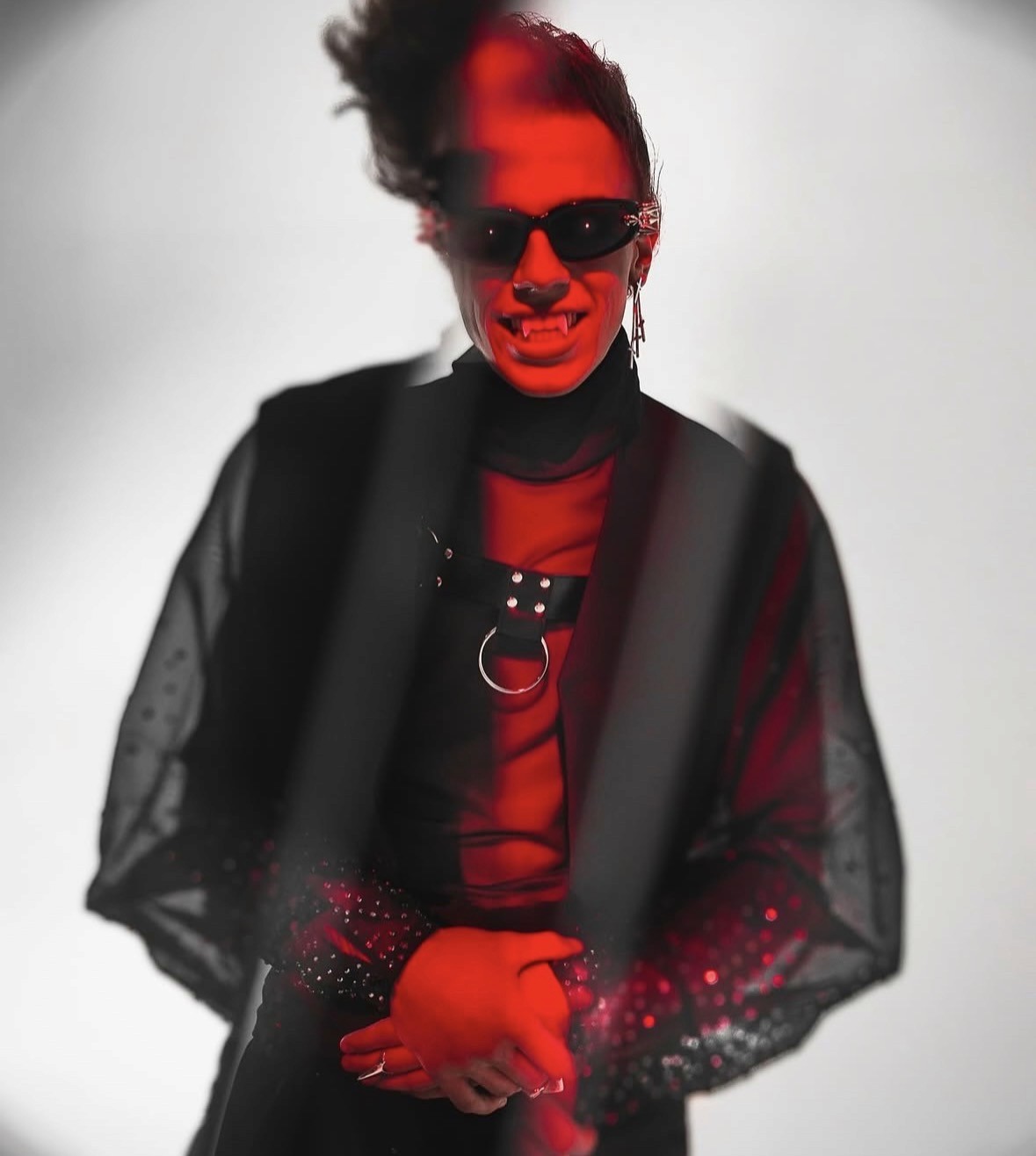 Girl wearing headphones