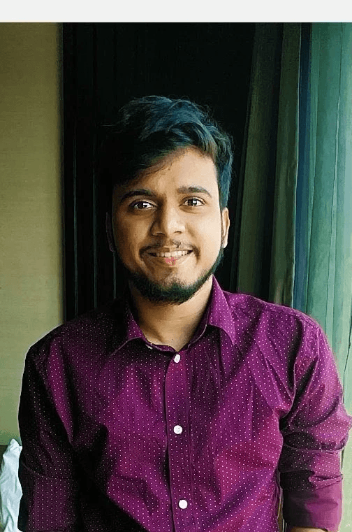 A portrait of a young man smiling