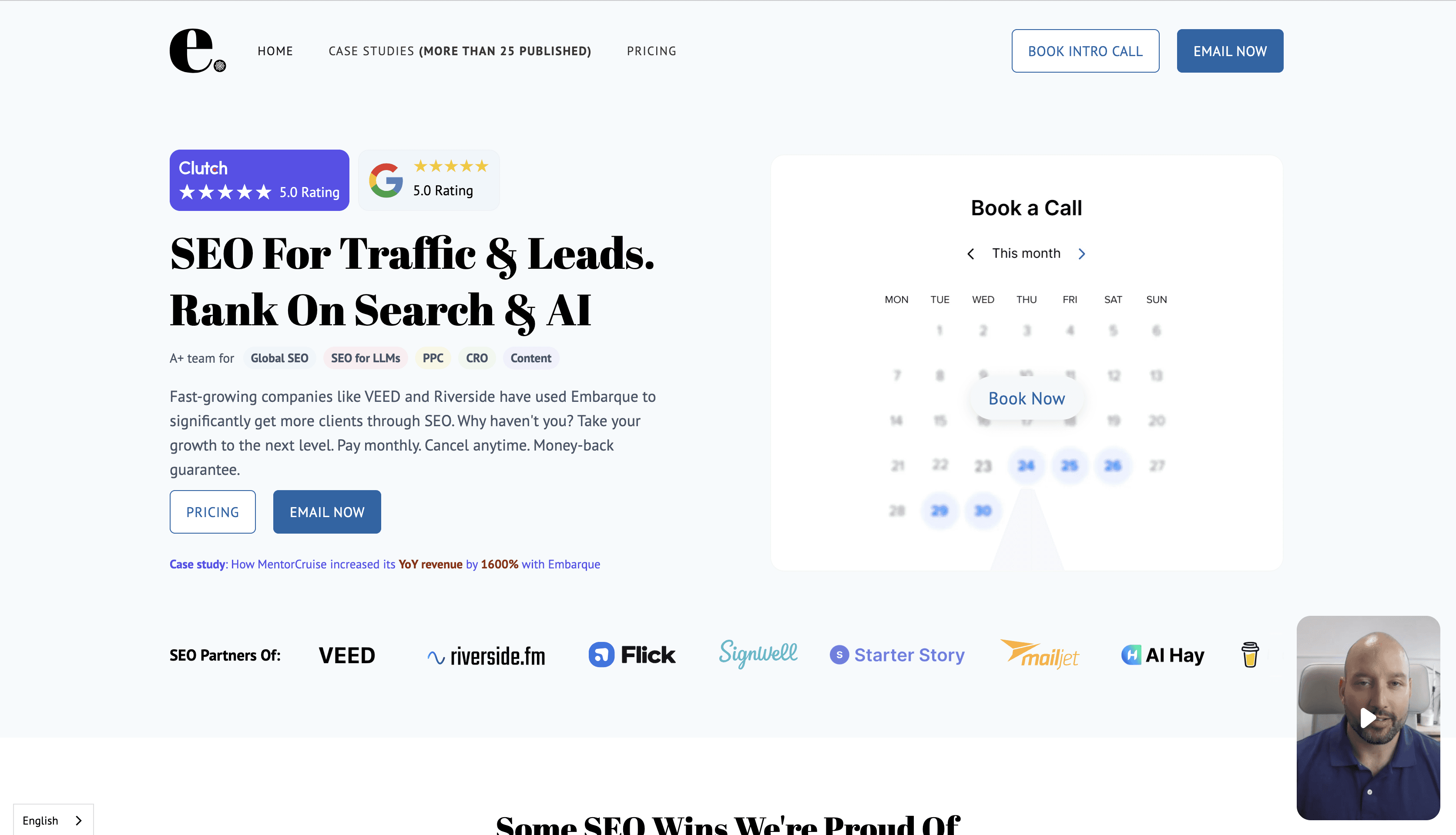 Embarque  Boutique SEO Agency with AI SEO & Programmatic Focus