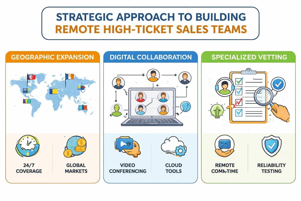 Remote sales team building