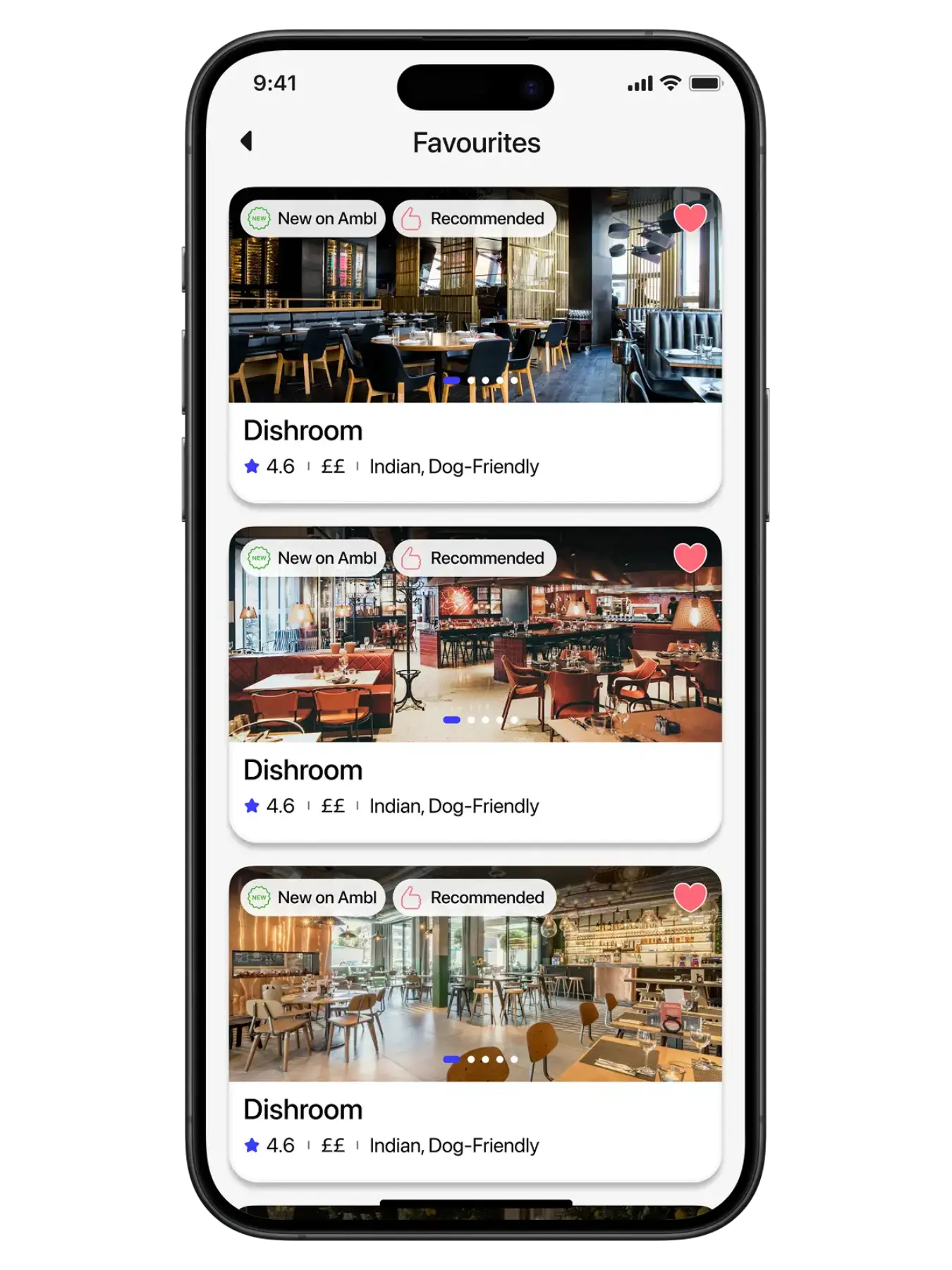 Ambl app interface 3