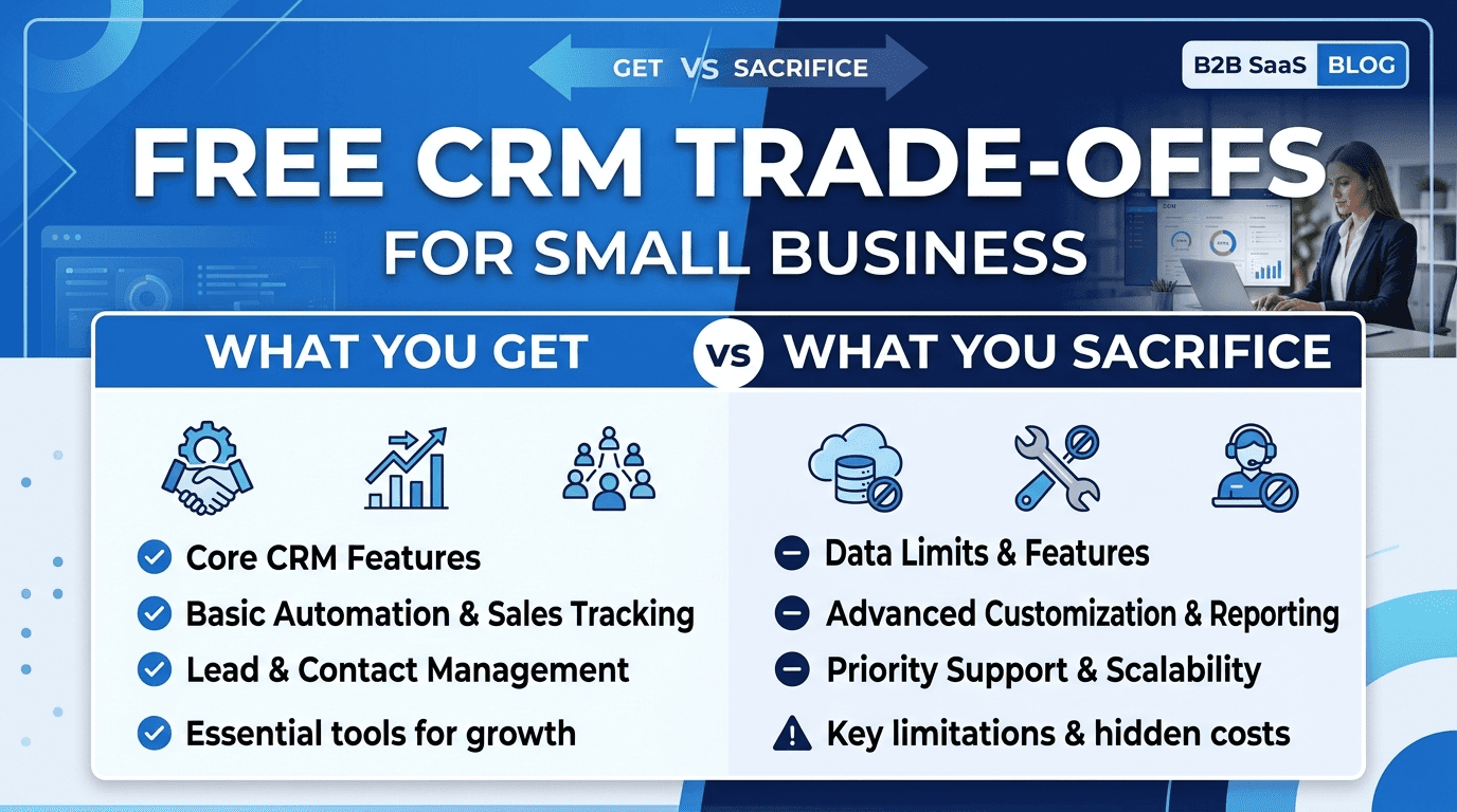 Sales team using free CRM software to manage leads, customers, and sales opportunities while evaluating its limitations
