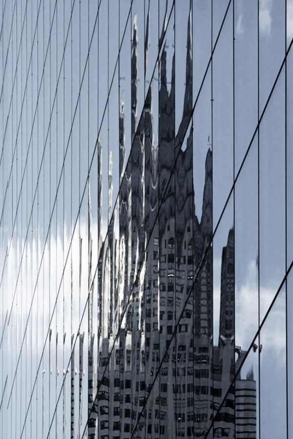 low-angle photography of high-rise buildings