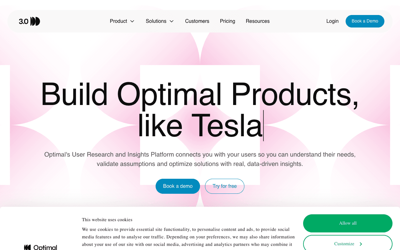 Optimal Workshop екранна снимка