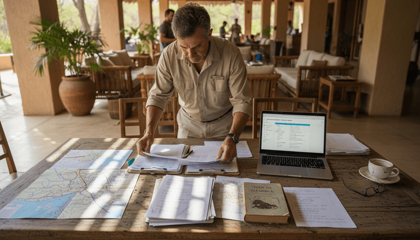 Espacio para organizar tu ruta de safari