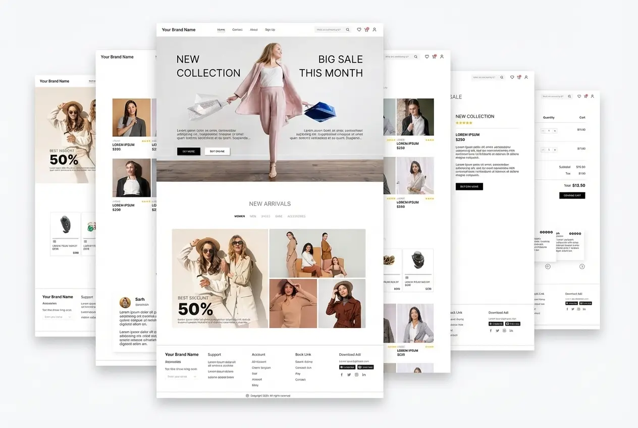 Premium Shopify and eCommerce website design service for Australian brands with product pages, online store layout and mobile shopping experience