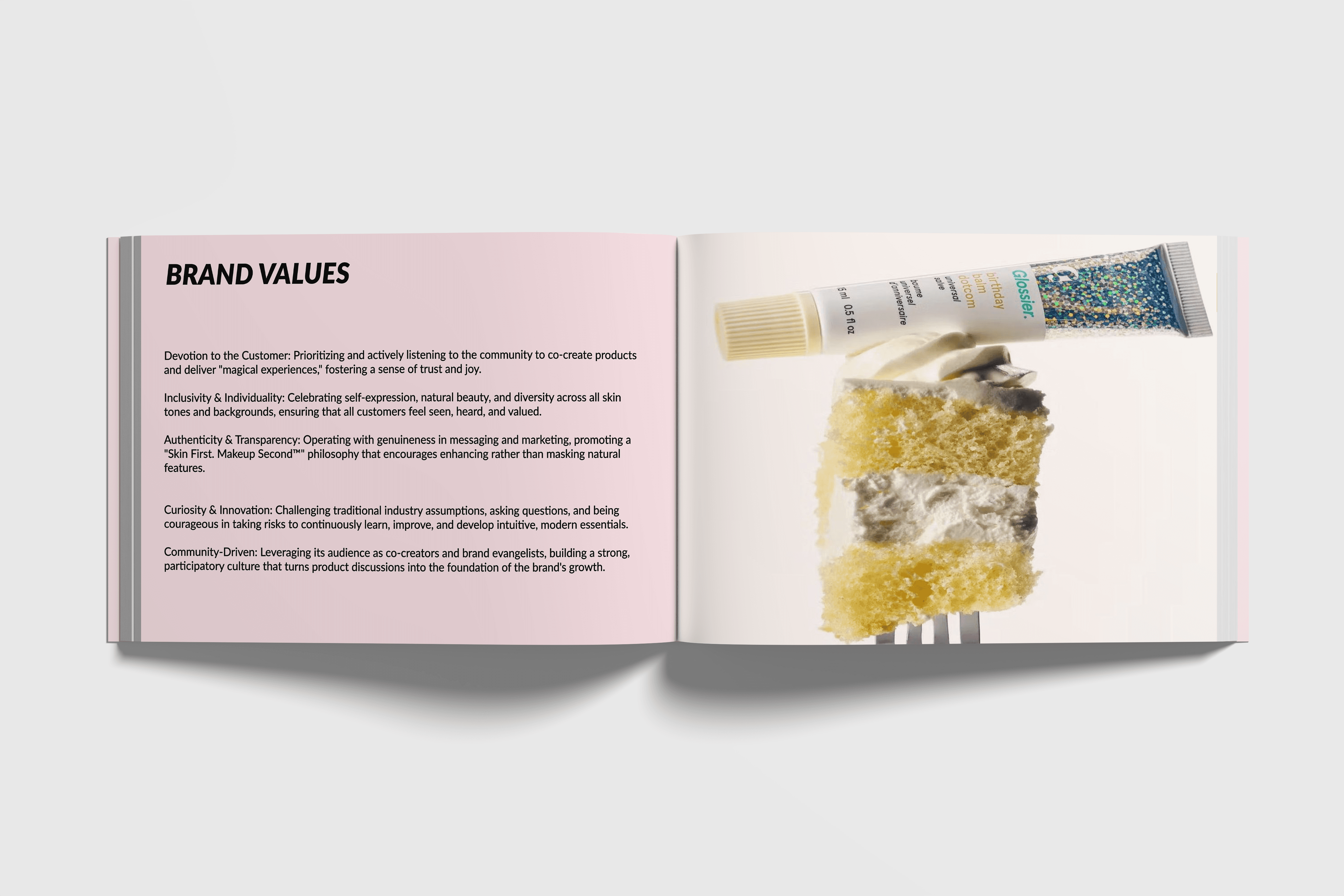 Top view of coffee can mockup with bold black typography on white background