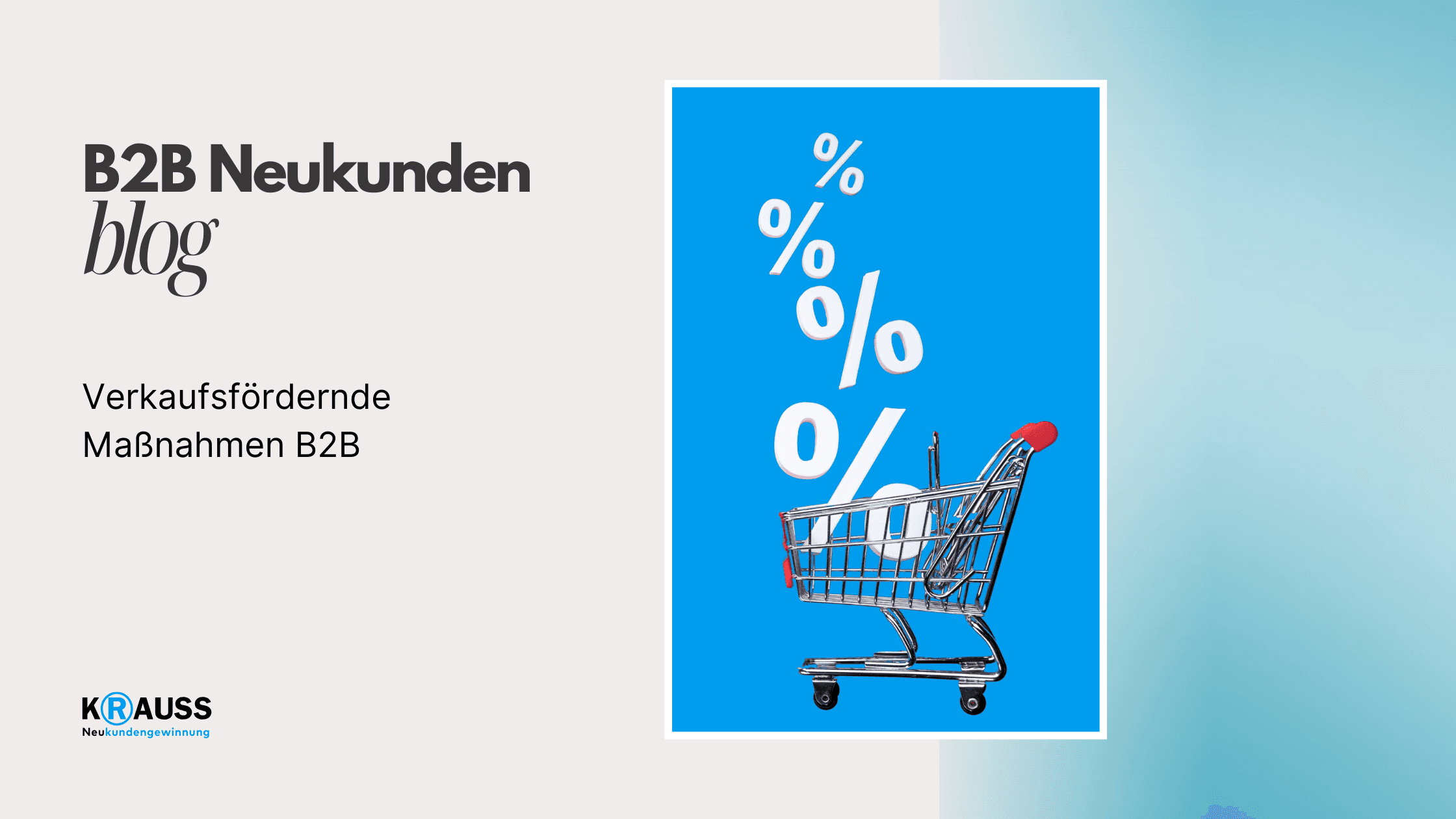 Verkaufsfördernde Maßnahme B2B