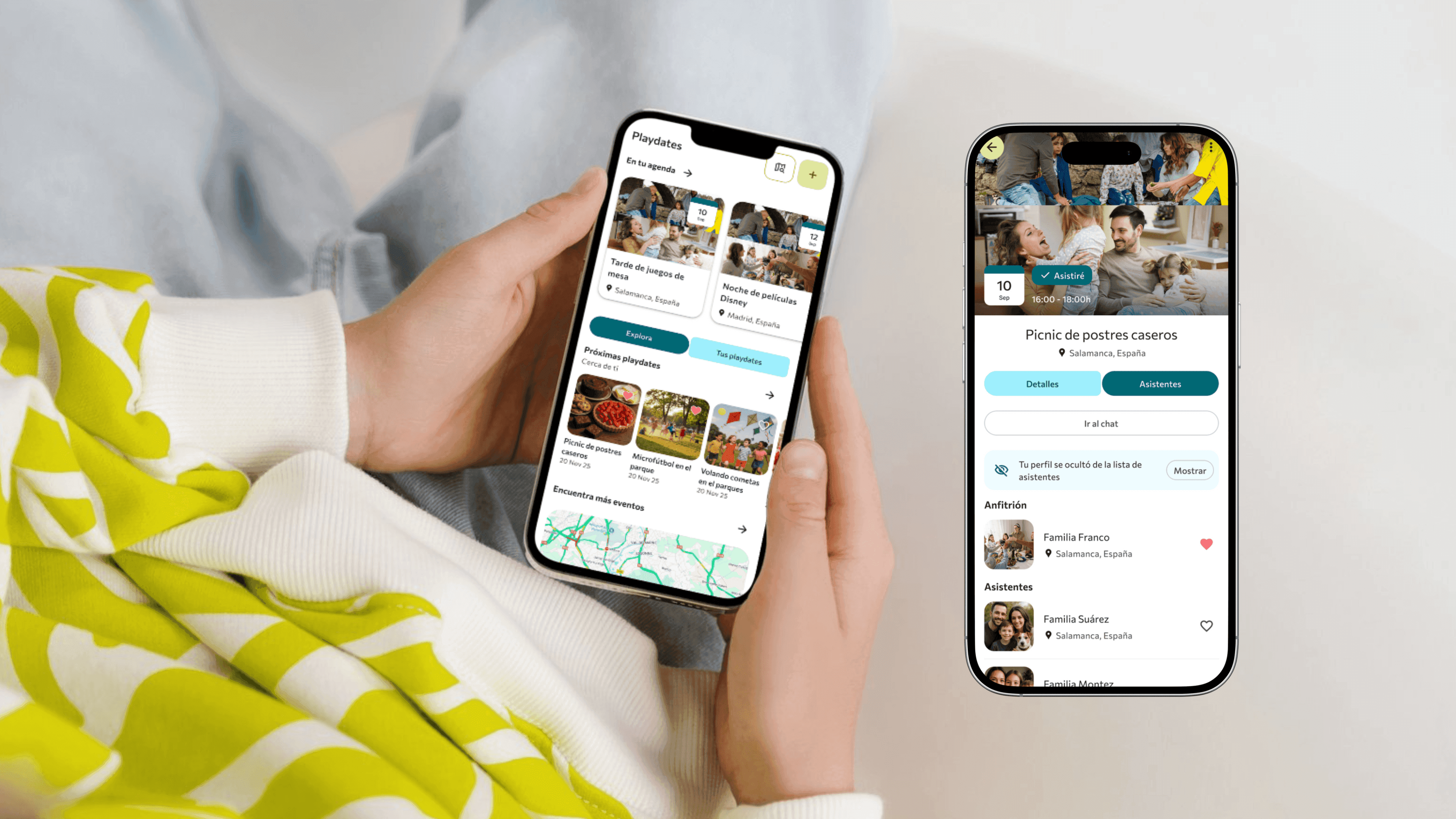 Minimal geometric scene with white spheres and pedestal against beige wall and bold red panel.