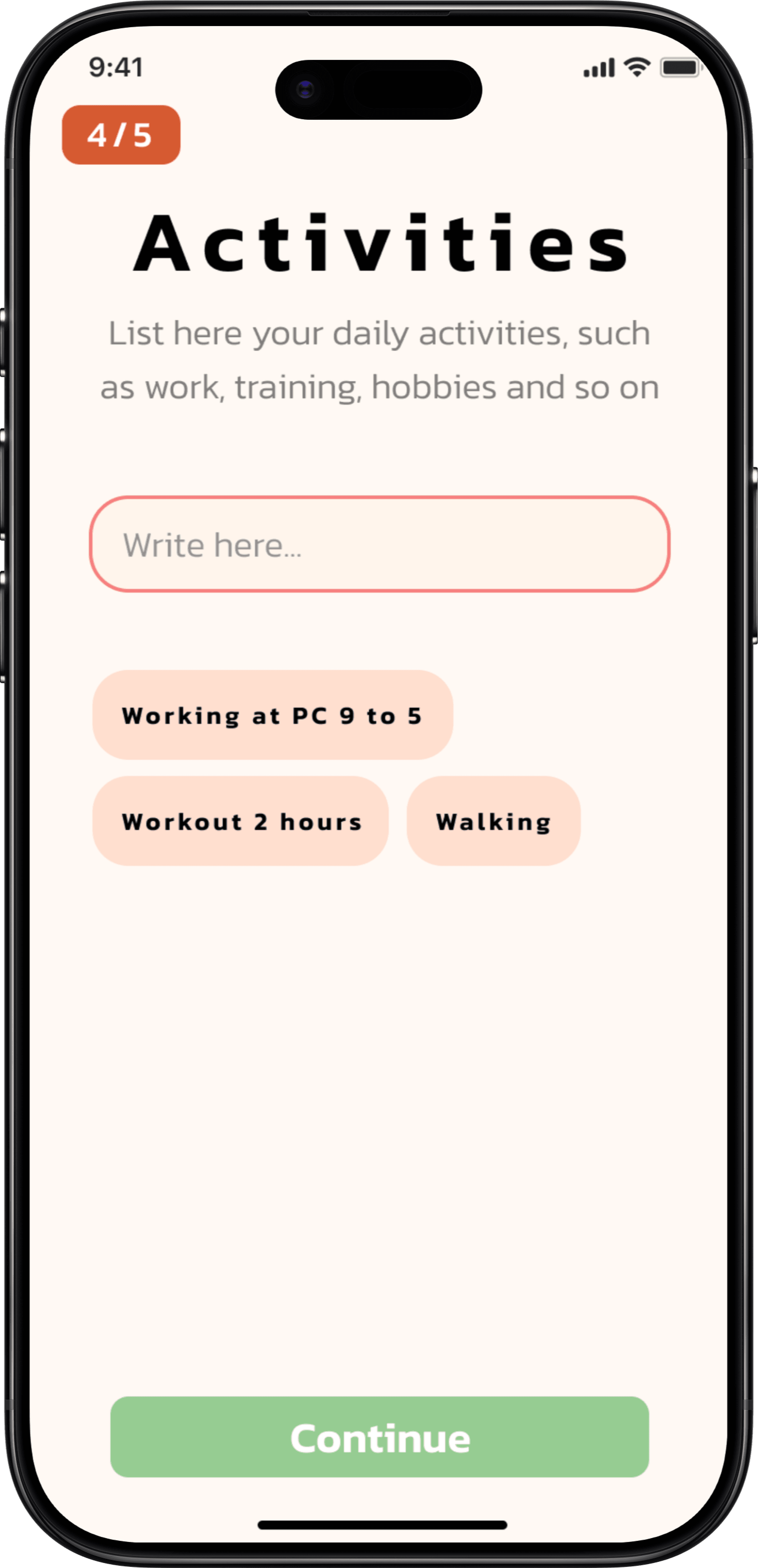 Screenshot of Notion template recipe