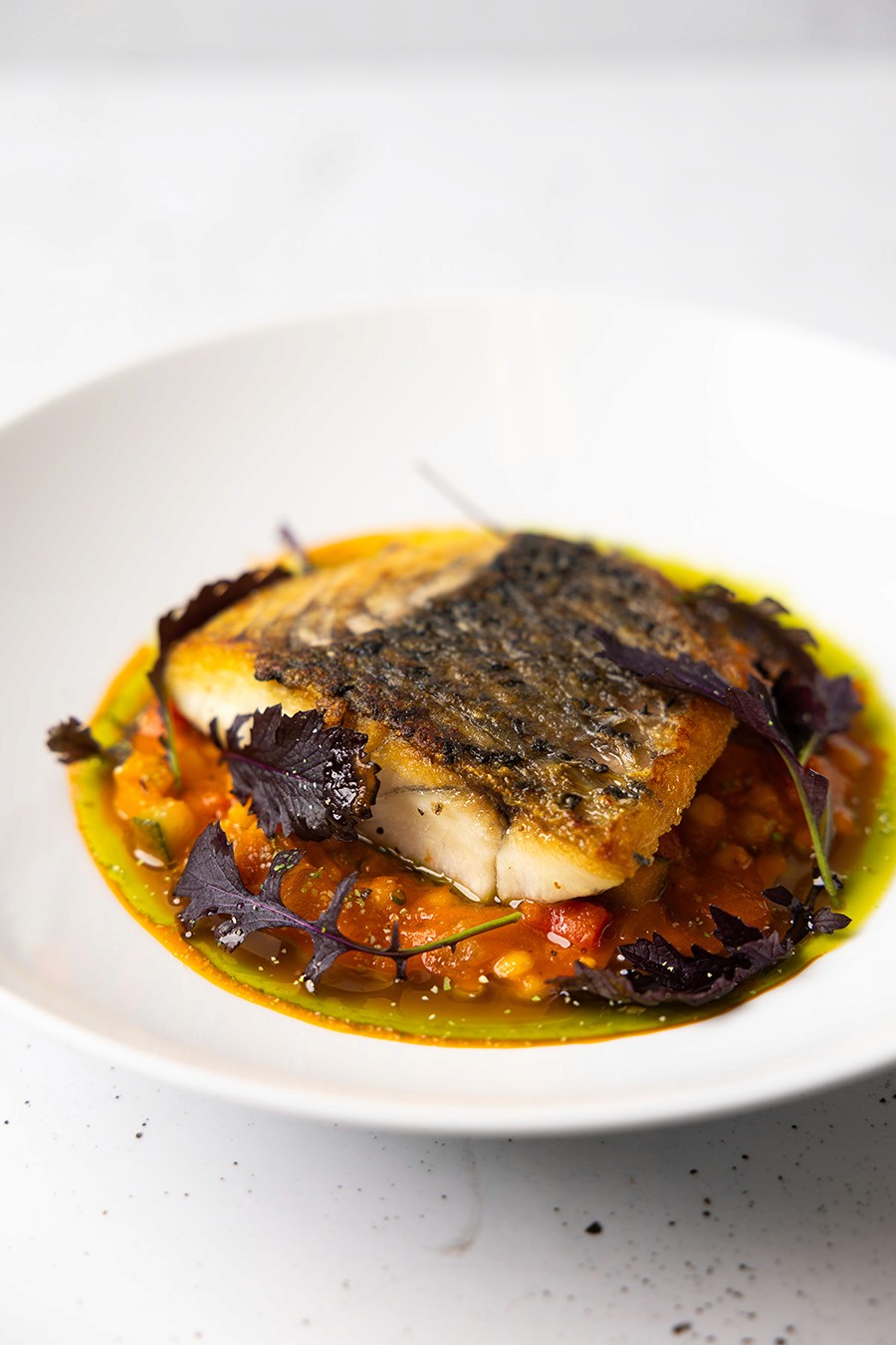 Pan-seared barramundi - Palted Dining Main