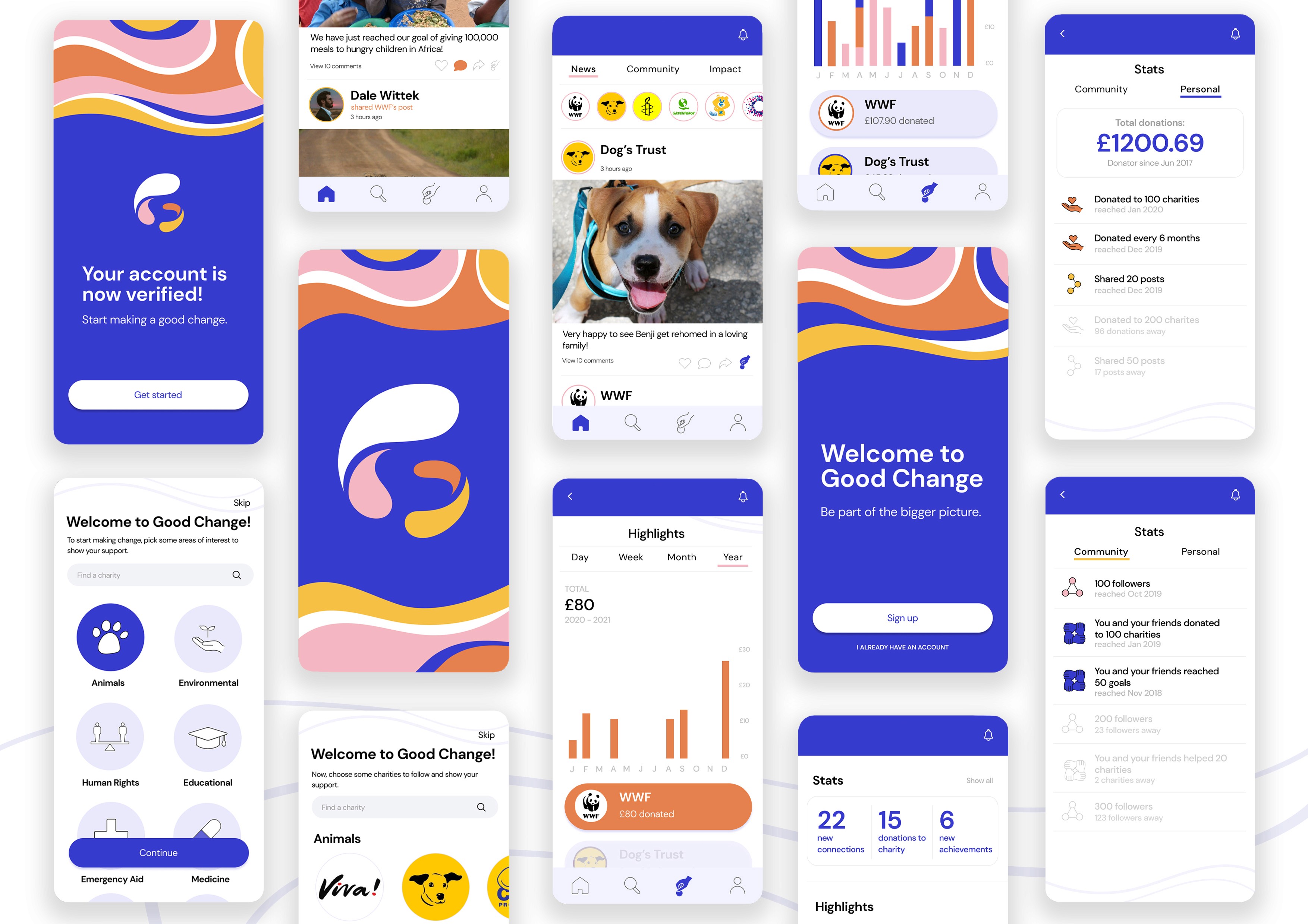 full page of the app design