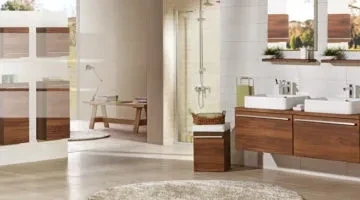 dekorlu banyo