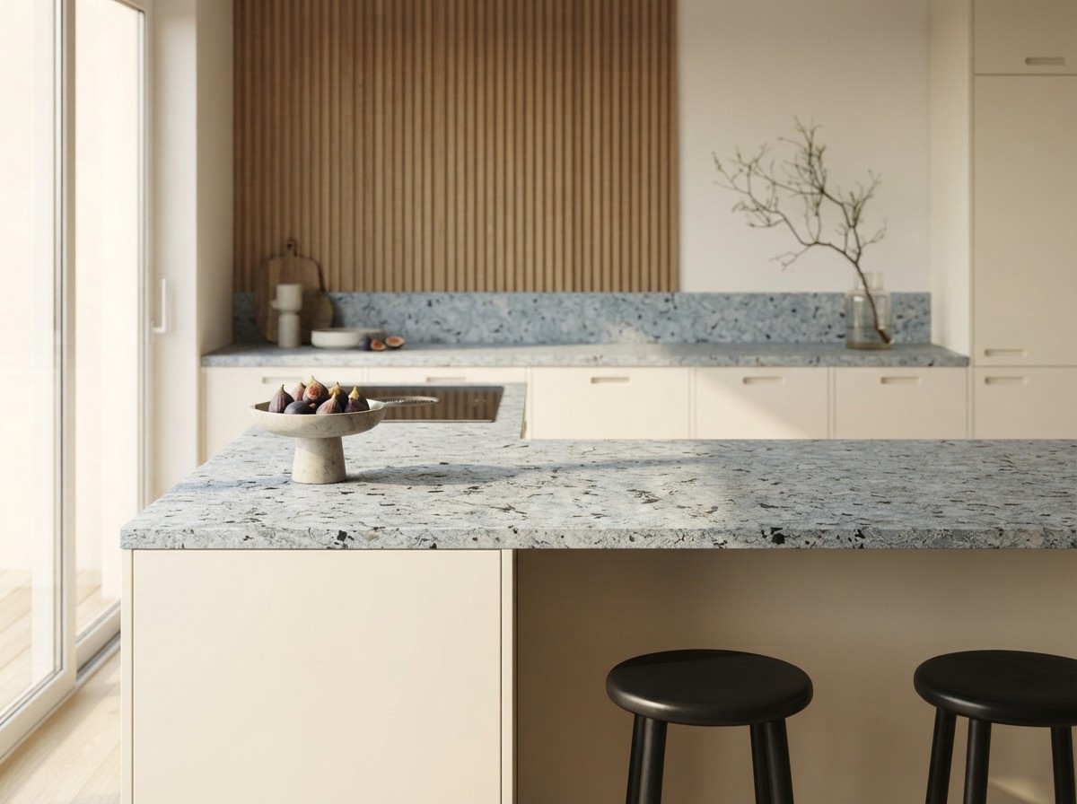 Rania Green Honded Natural Granite Honded finish application example - Saudi natural stone by Al Takadom