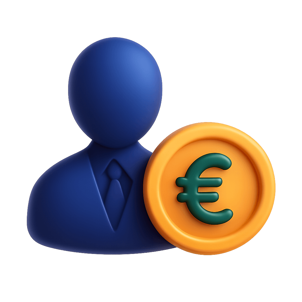 3D icon of an astronaut, who is the company logo of astro.tax