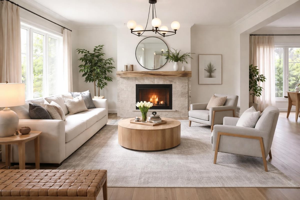 Key elements of effective living room staging
