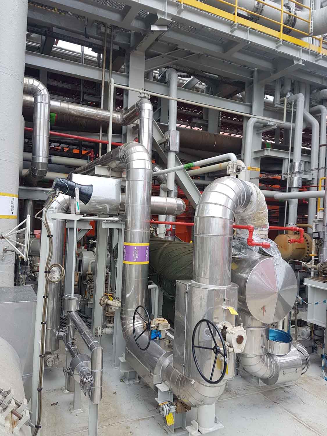 Stainless Steel Cladding for Industrial Piping