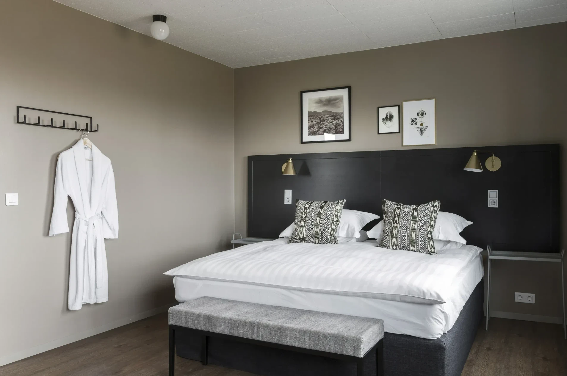 wide indoor view of the room