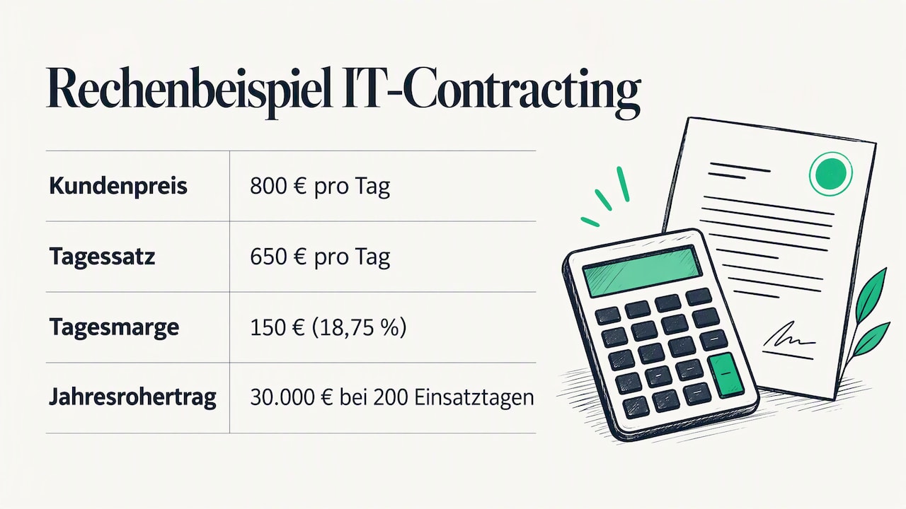 Tagessatz und Jahresrohertrag im Vergleich