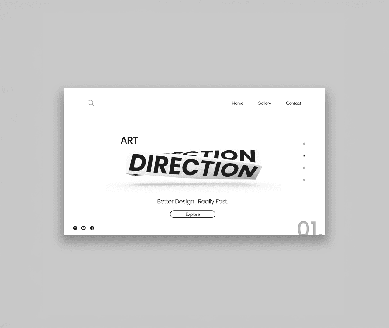 Modern website design focused on usability and clarity