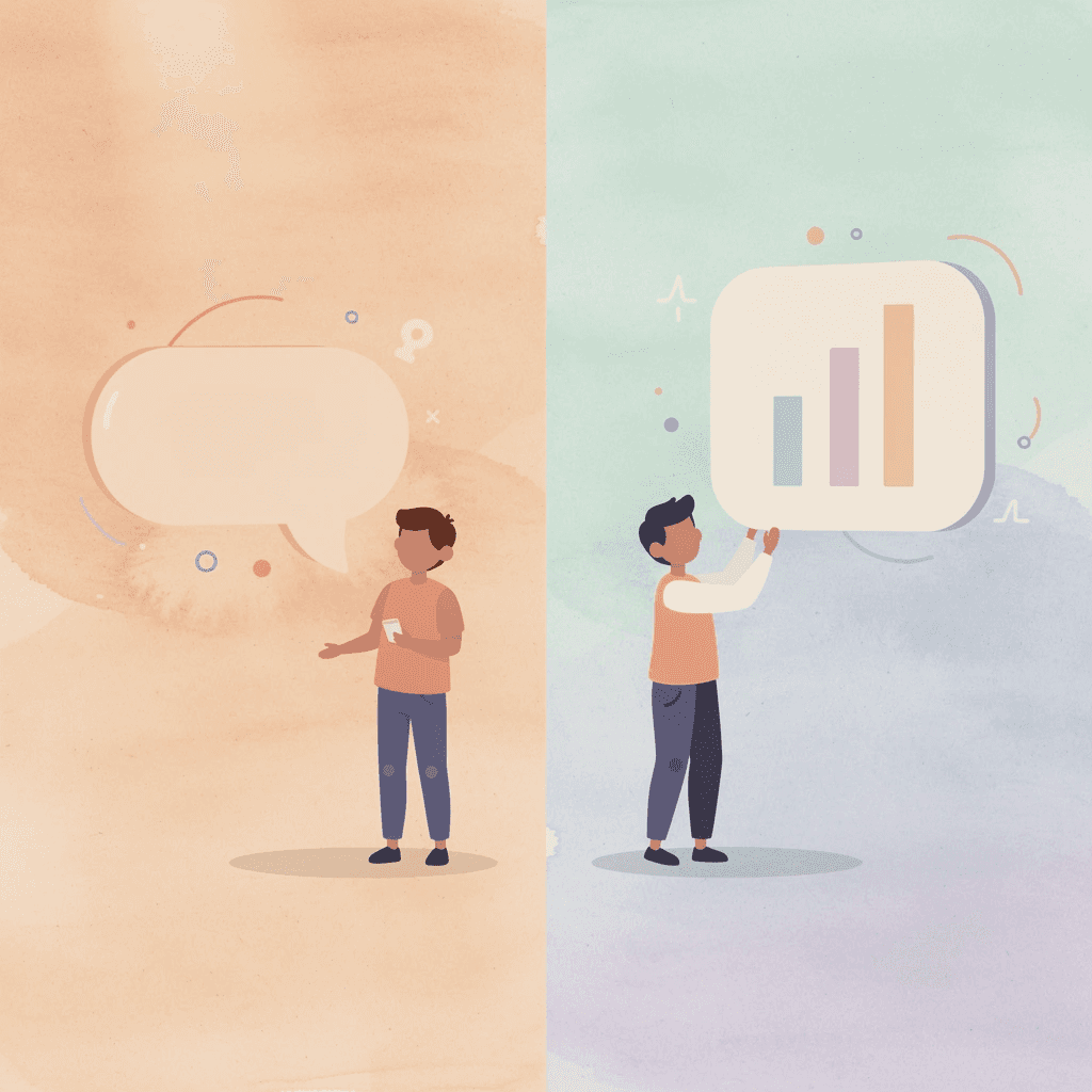 Split scene comparing ineffective and effective SEO agencies