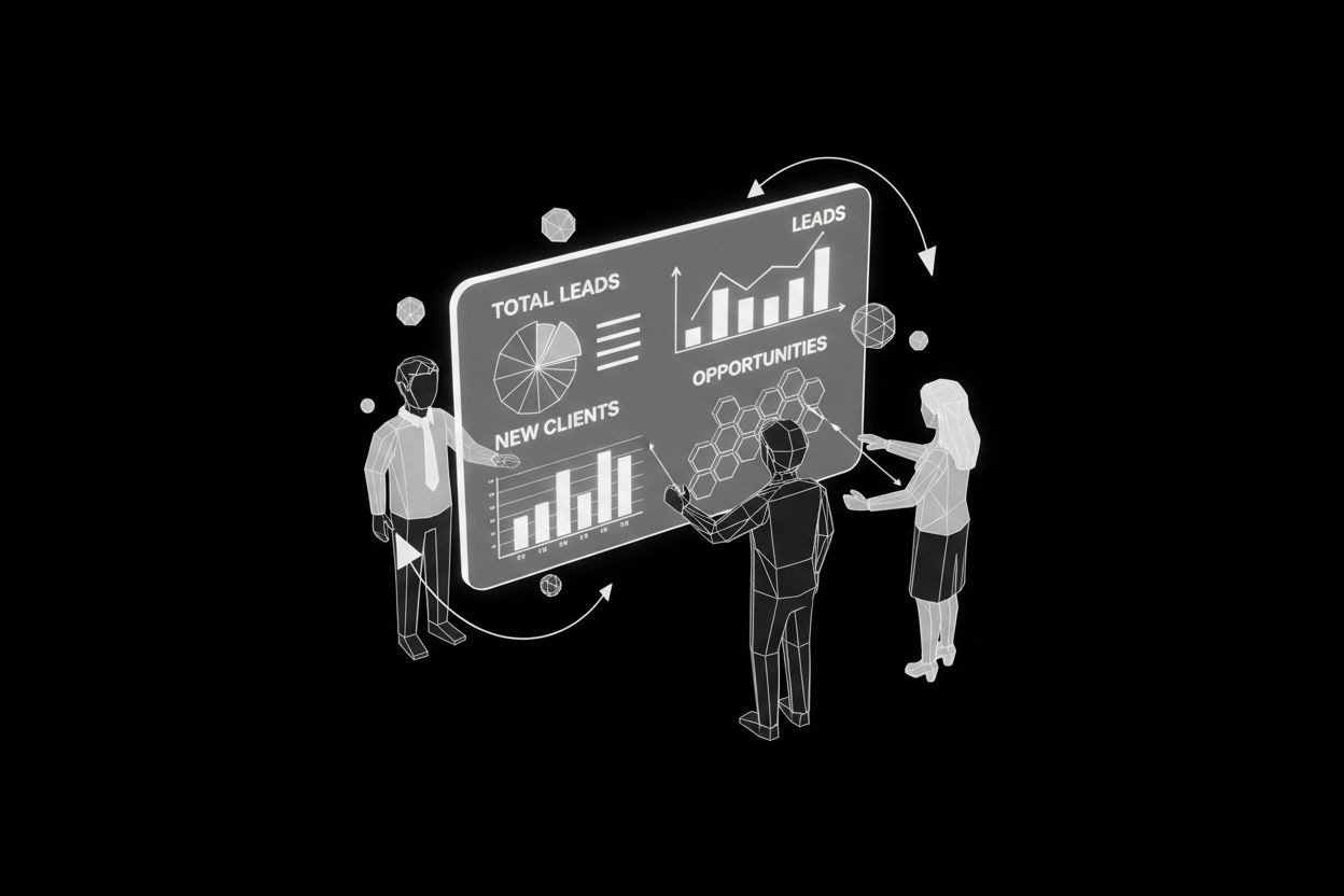A sales pipeline dashboard