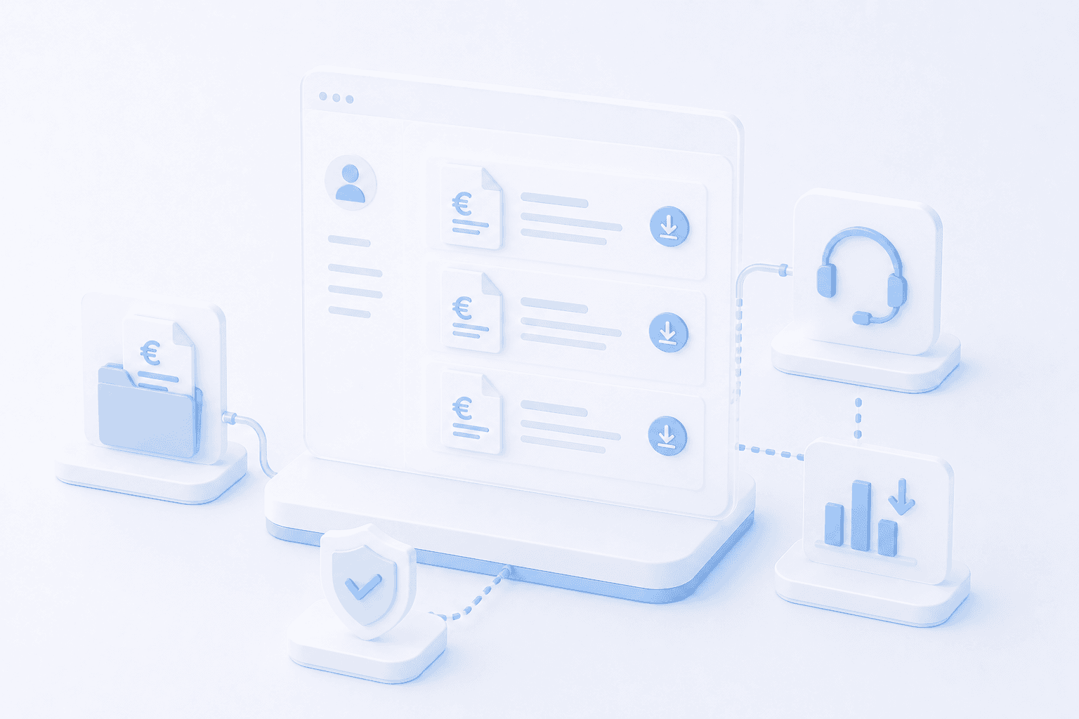 B2B Self Service Kundenportal mit Rechnungen und Belegen
