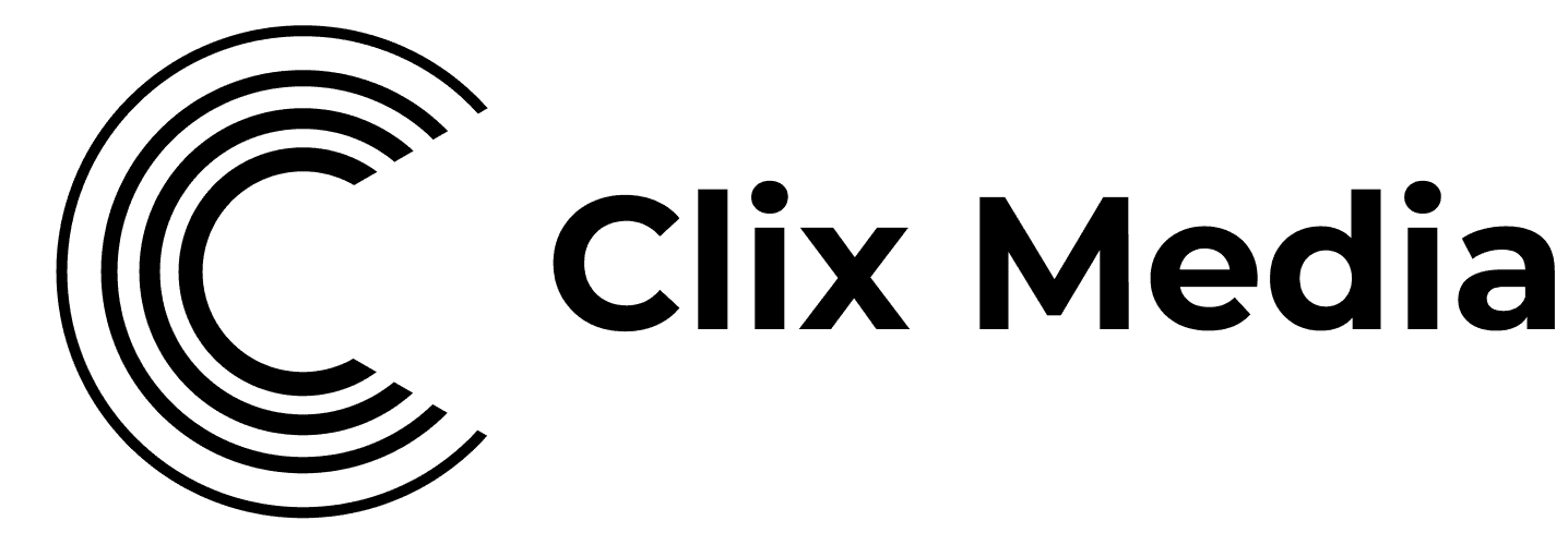 logo clix media zwart