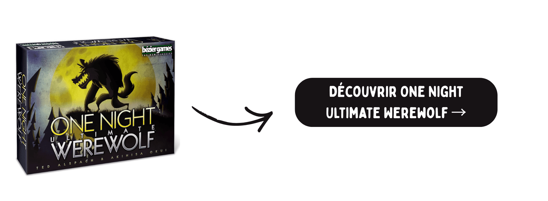 One Night Ultimate Werewolf sur fond blanc avec bouton d'achat